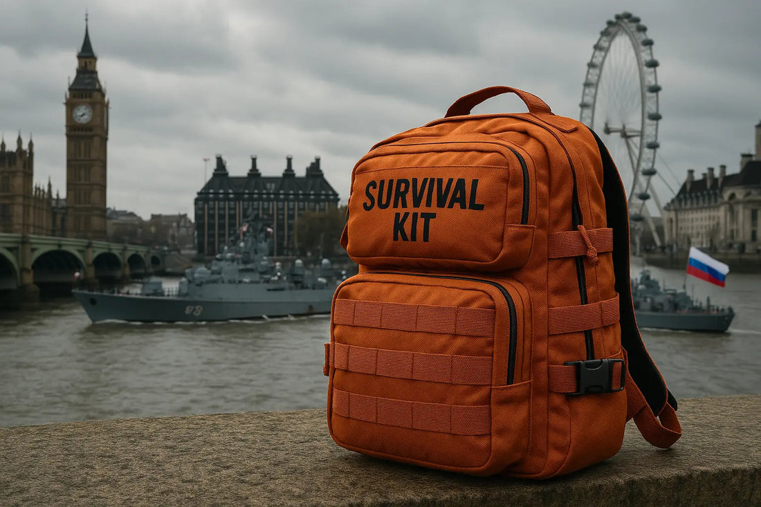 britanniques se preparent avec un kit de survie